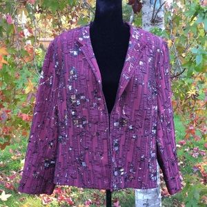 Toni Morgan Maroon Dressy Jacket